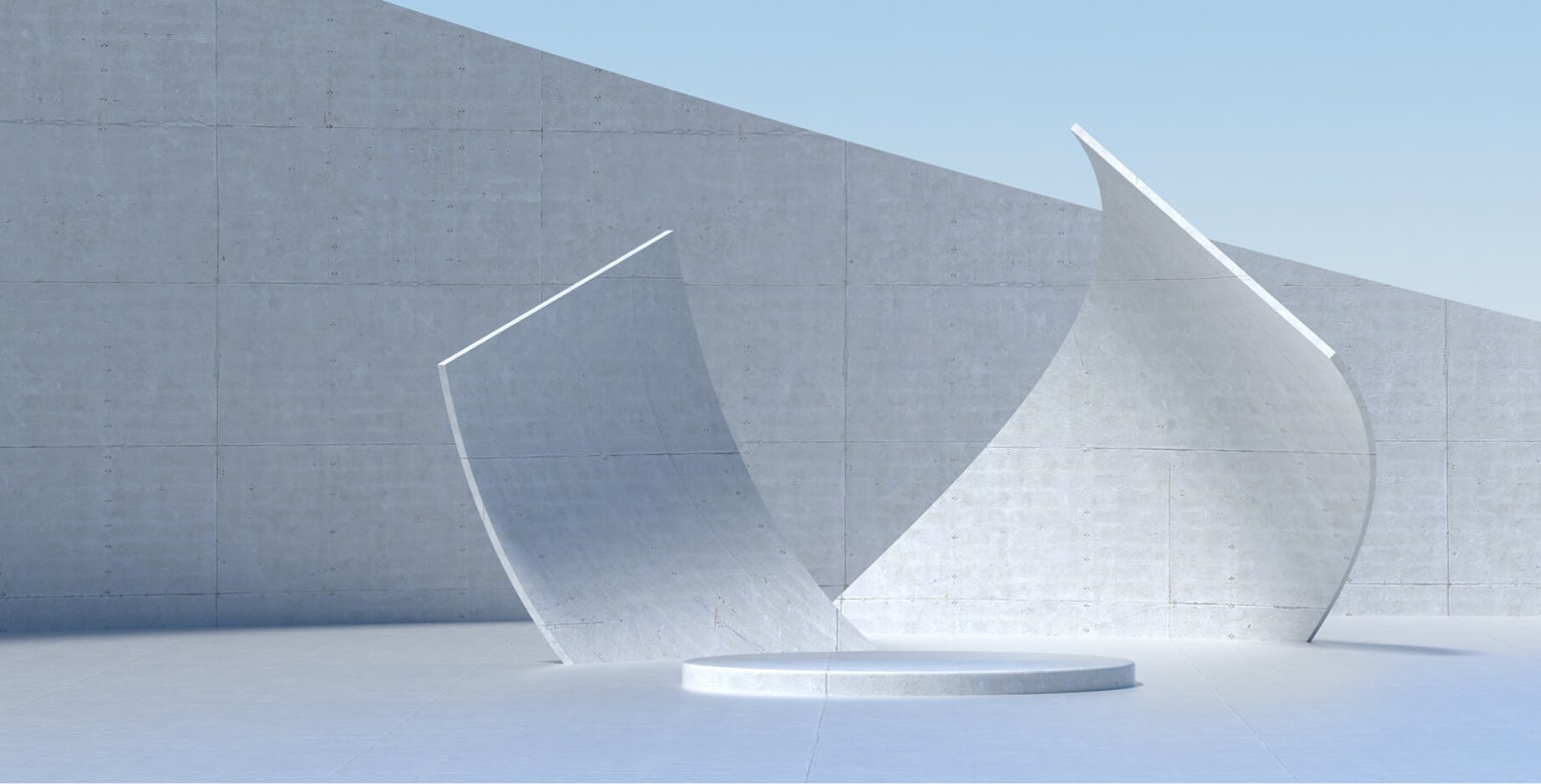 Abstrakte Architektur als Symbol für M&A Transaktionen und Unternehmensstruktur